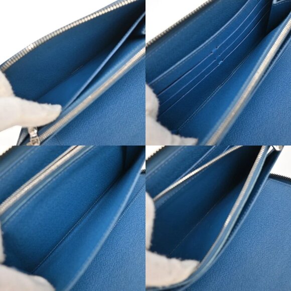 LOUIS VUITTON LV Zippy Organizer Long Wallet Epi Leather Blue SHW M60619 35KB376 - Picture 5 of 14